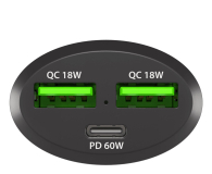 Natec Coney 2x USB 1x USB-C QC 84W - 1370622 - zdjęcie 2